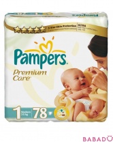 Подгузники Pampers Premium newborn (Памперс Премиум эконом ньюборн) 1, 2-5 кг, 78шт.
