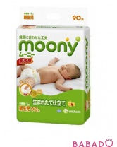 Подгузники для новорожденных 0-5кг 90шт. Moony (Муни)